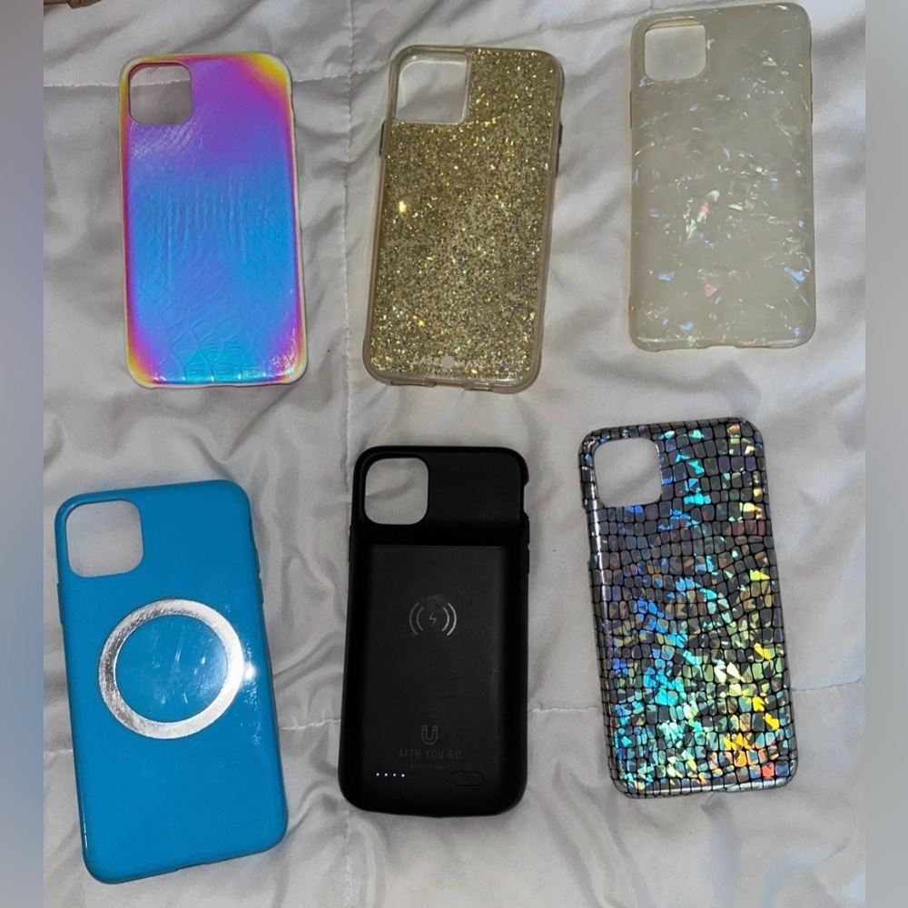 Stylish Phone Case Set - set of 6+battery case